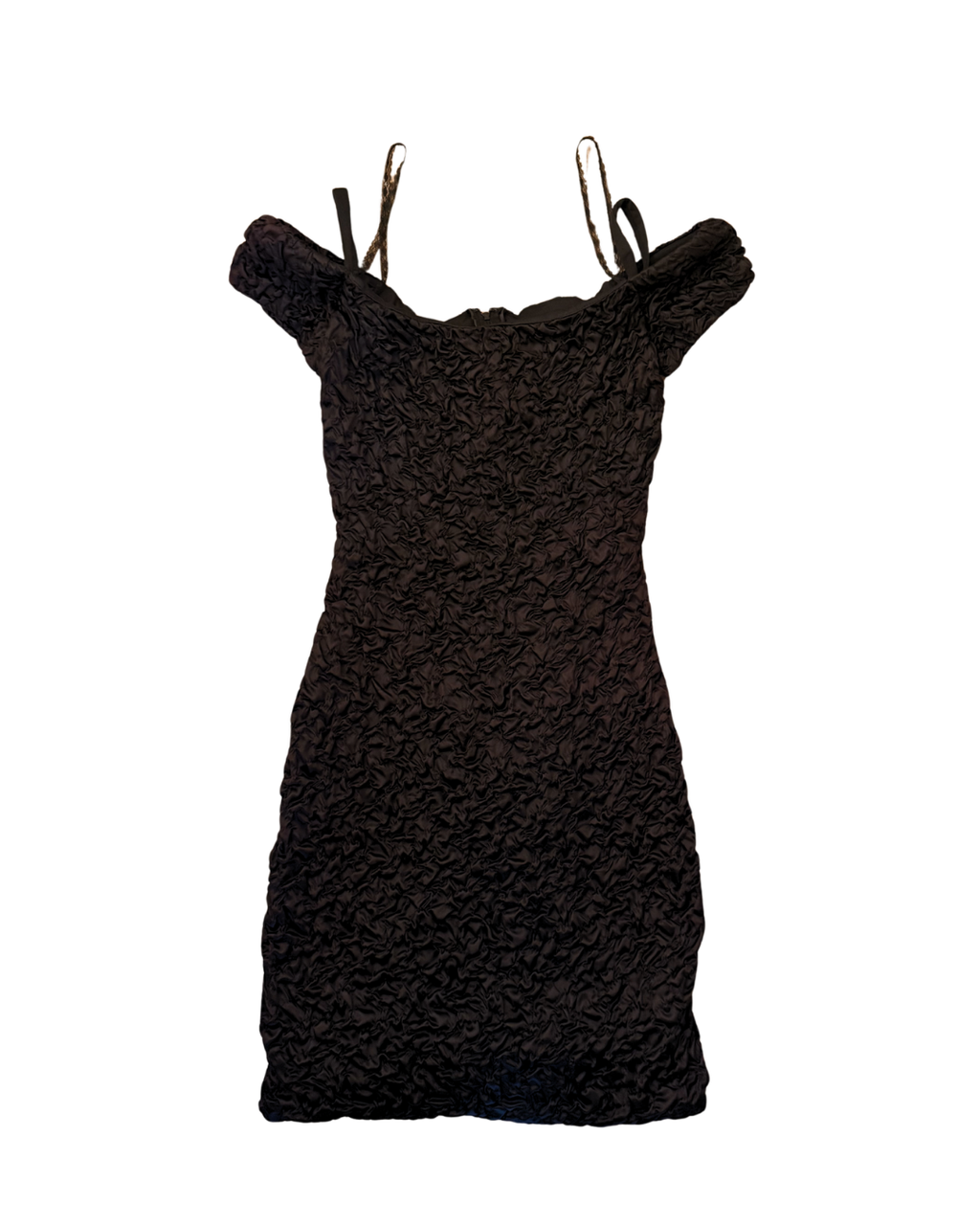 Betsy Adam Textured Mini Dress - Medium