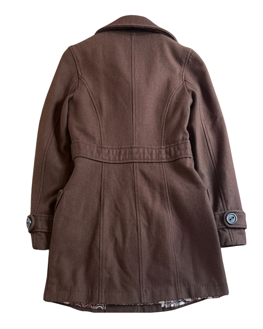 Brown Peacoat - Small