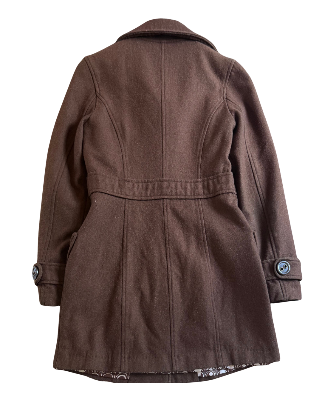 Brown Peacoat - Small