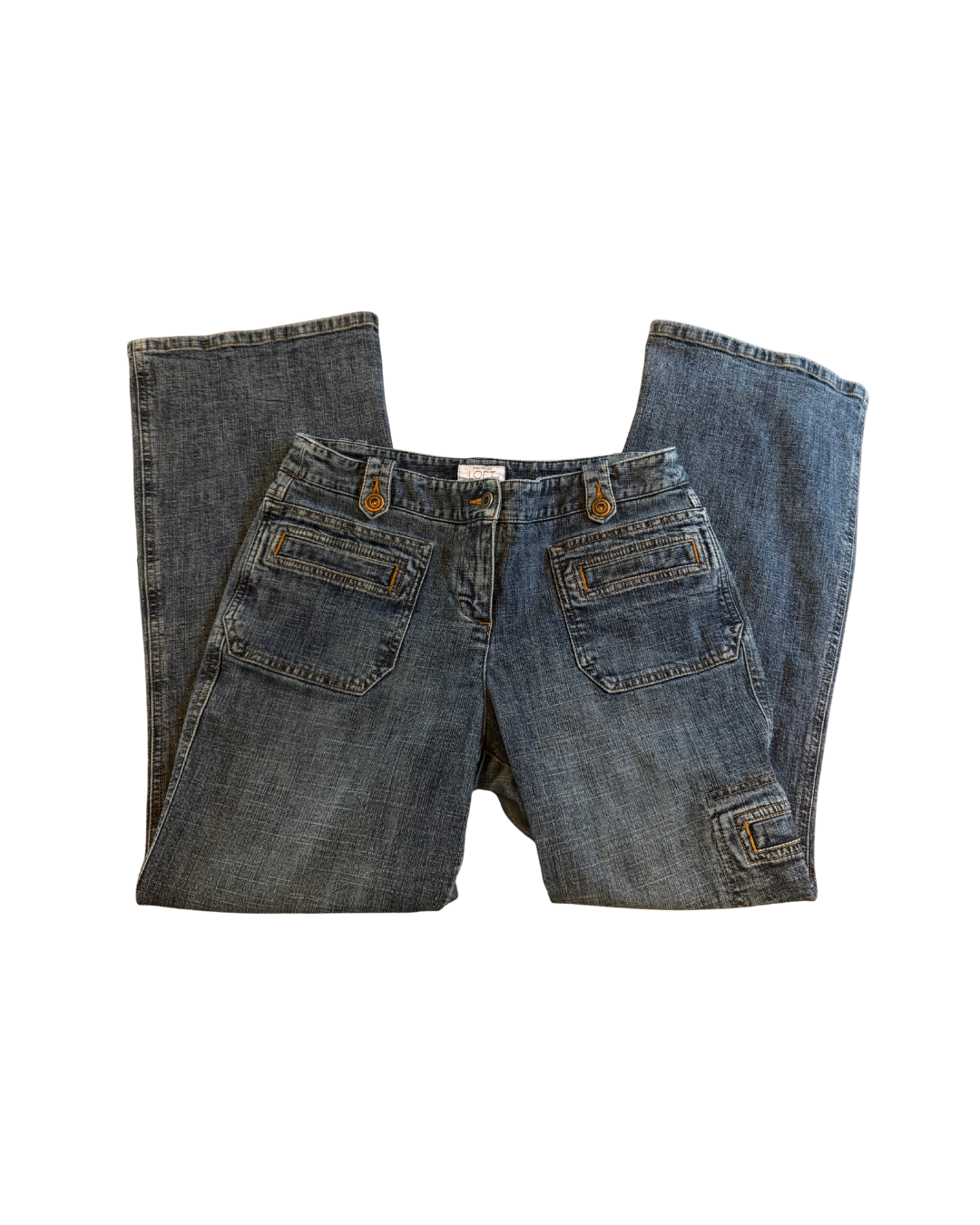 Button Detail Jeans - Size 6P