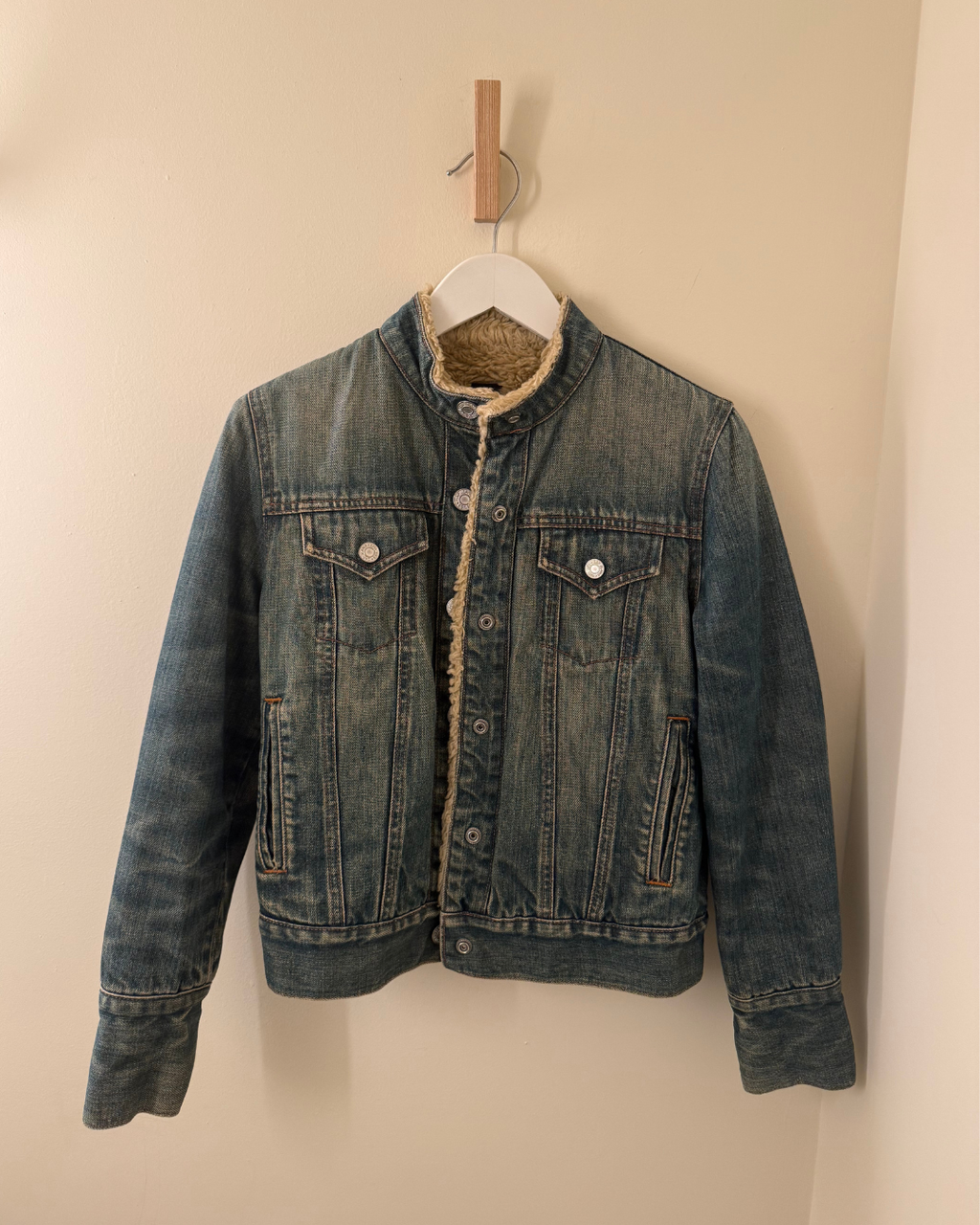 Gap Fur Lined Jean Jacket - XS