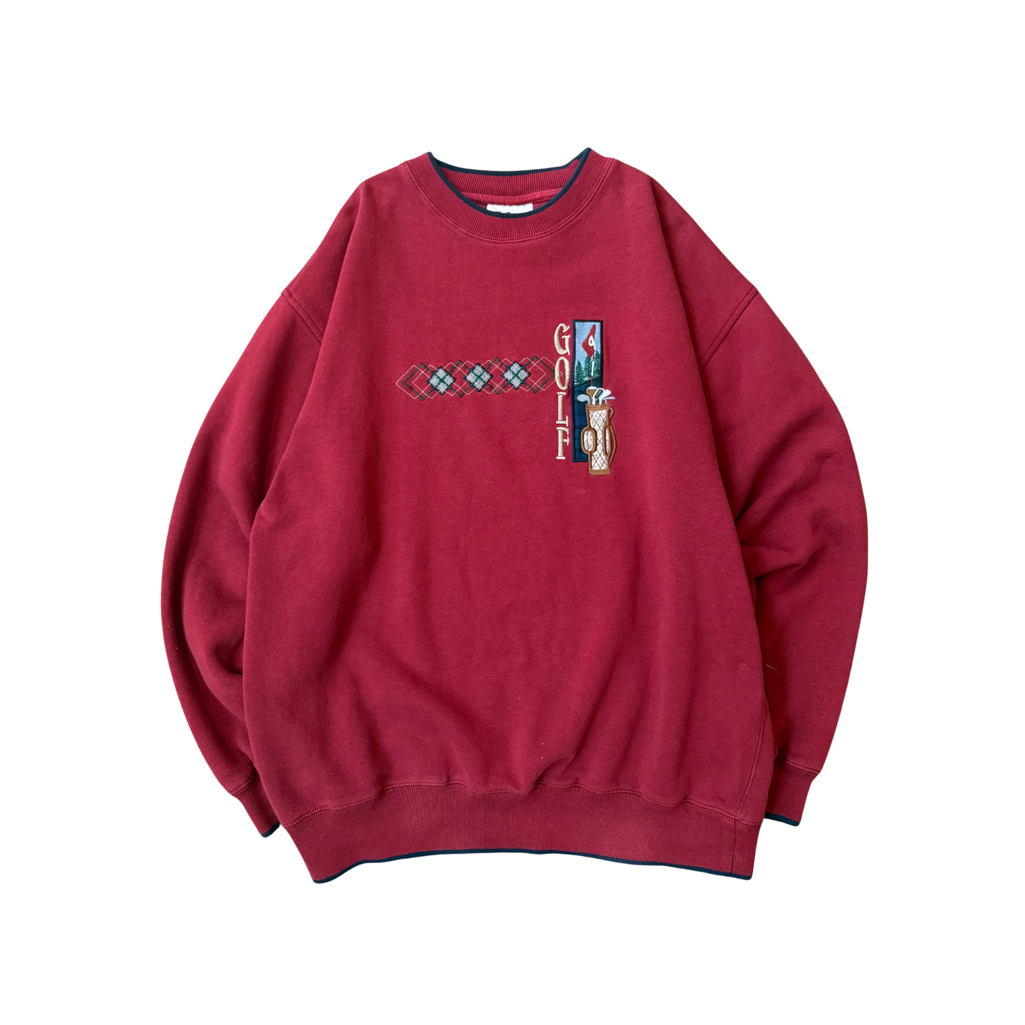 Golf Embroidery Crewneck - Large