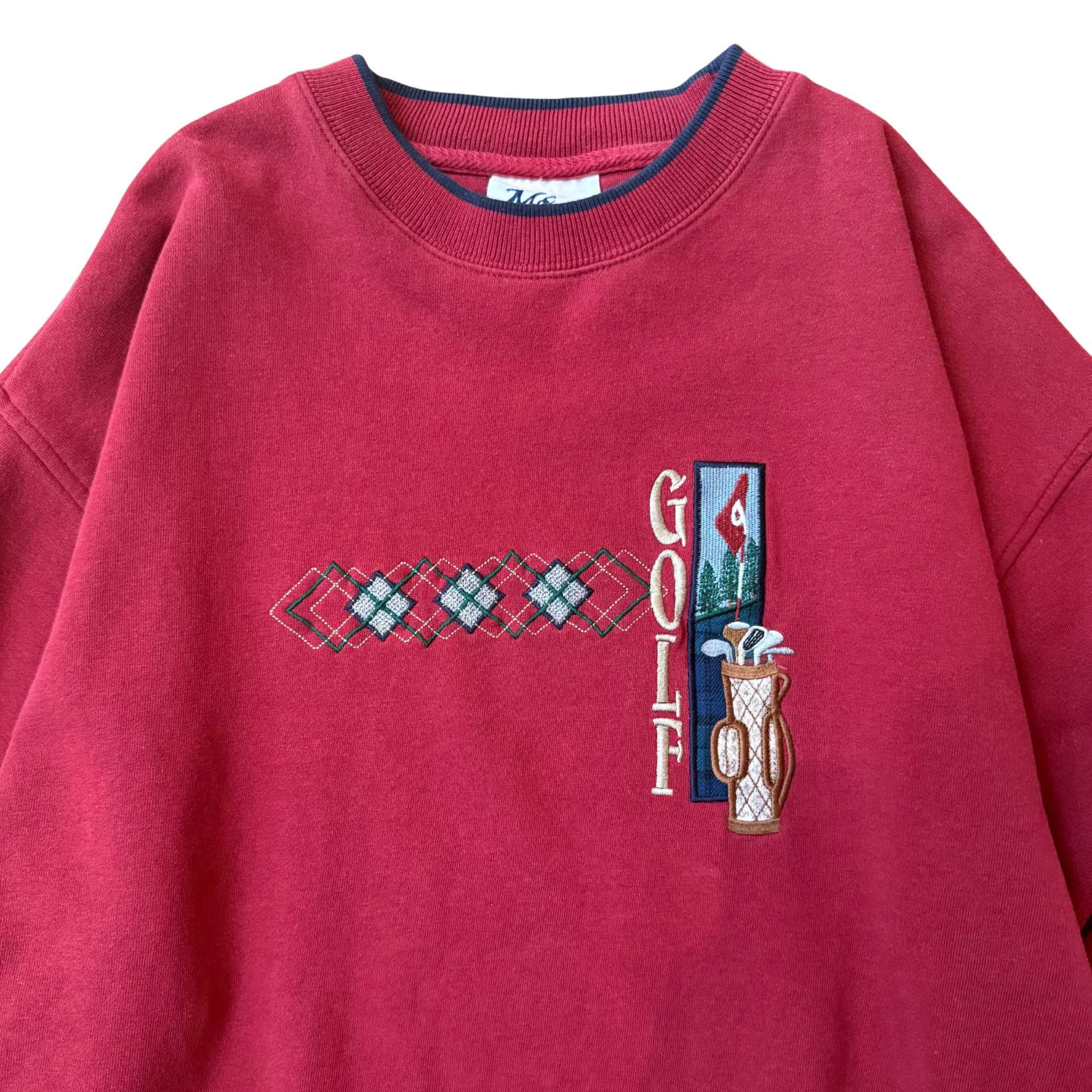 Golf Embroidery Crewneck - Large