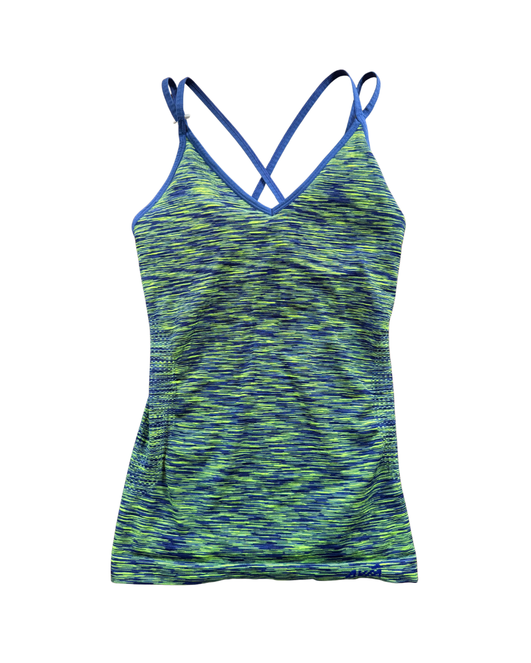 Strappy Green & Blue Longline Tank - S/M