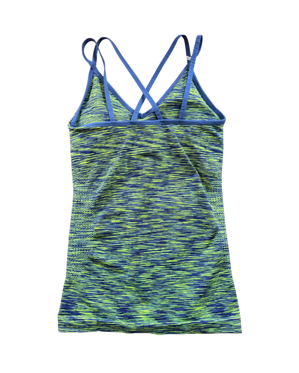 Strappy Green & Blue Longline Tank - S/M
