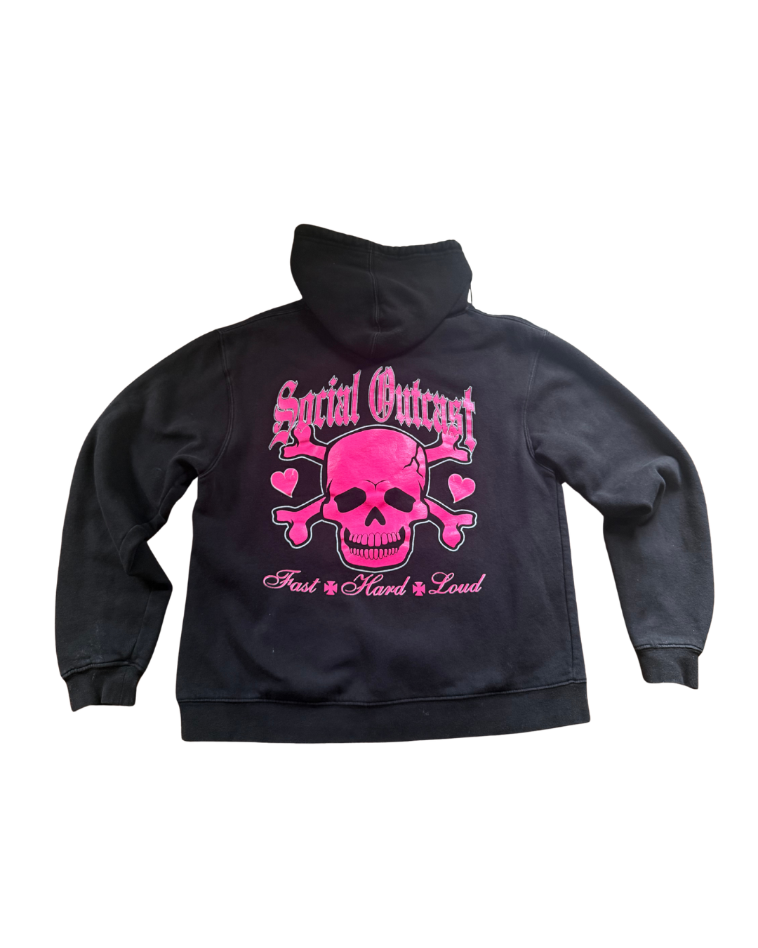 "Social Outcast" Zip Up- Large