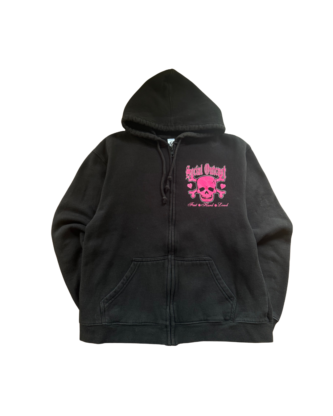 "Social Outcast" Zip Up- Large