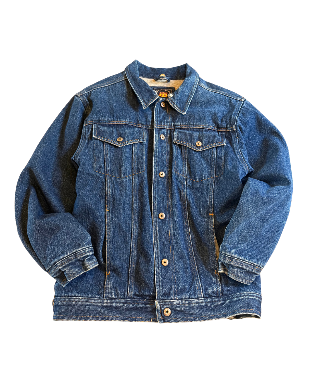 Sweatshirt Lined Jean Jacket - Small
