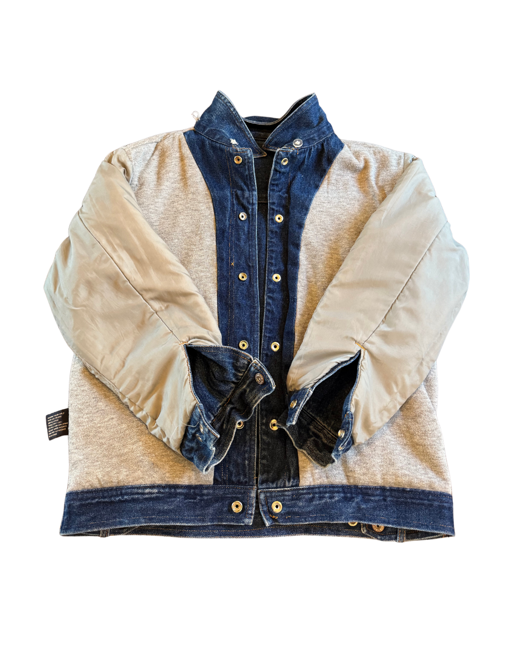 Sweatshirt Lined Jean Jacket - Small