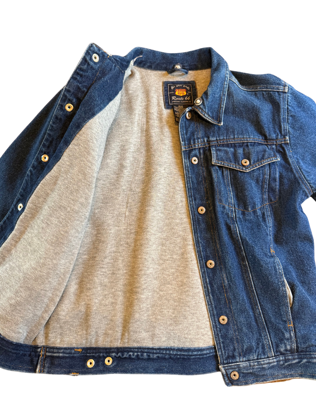 Sweatshirt Lined Jean Jacket - Small