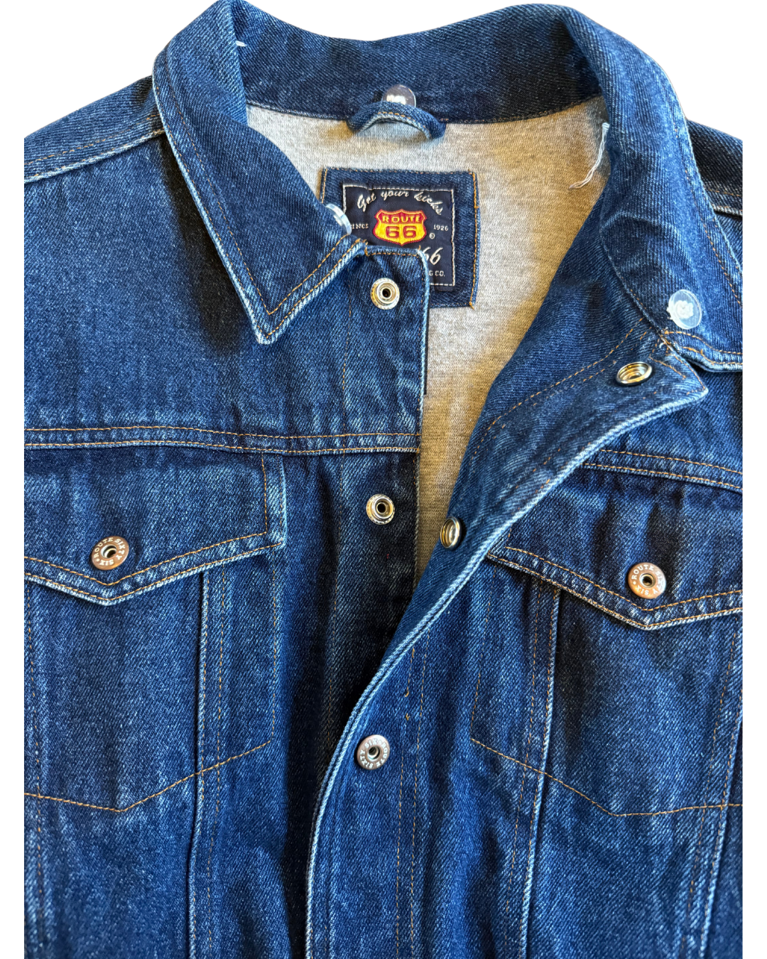 Sweatshirt Lined Jean Jacket - Small