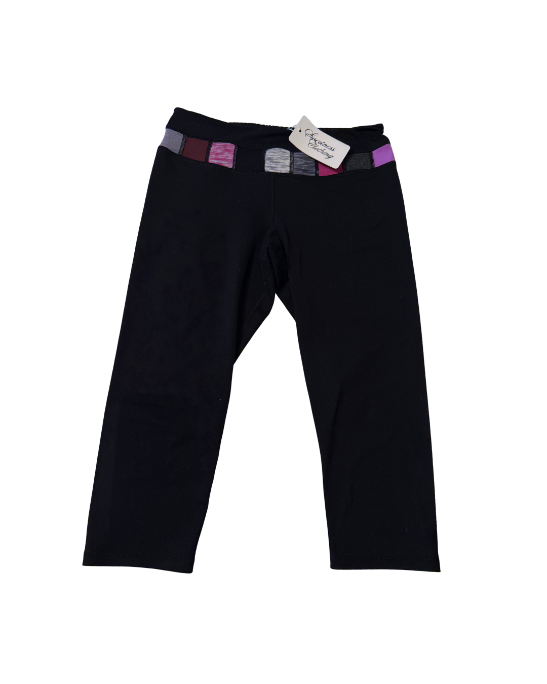 Lululemon Color Block Waist Capris- Size 6