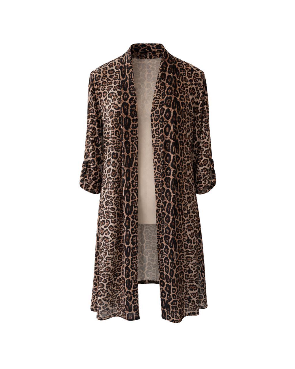 Maxi Sheer Leopard Cardigan - Medium