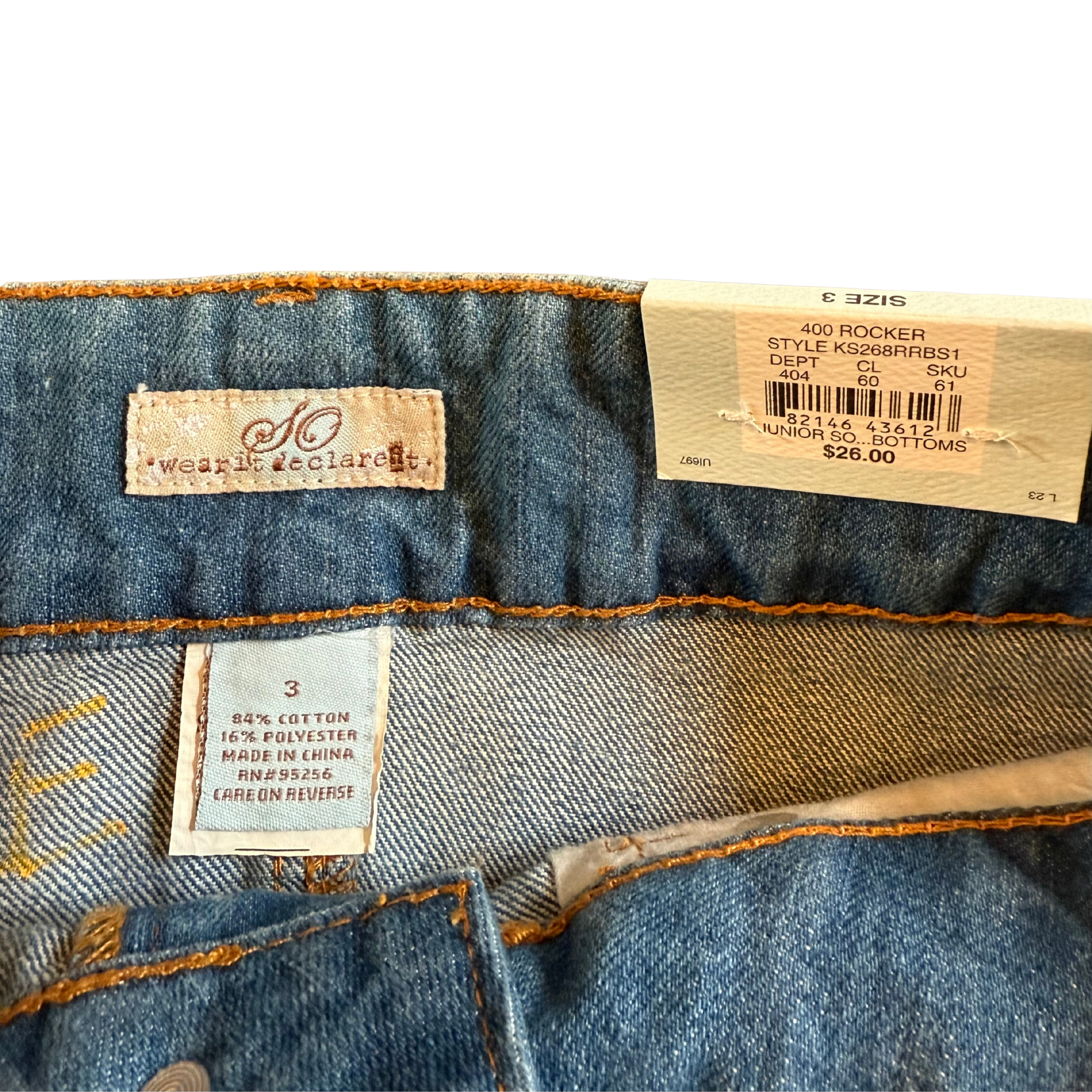 Low Rise Mini Jean Skirt - 2/4