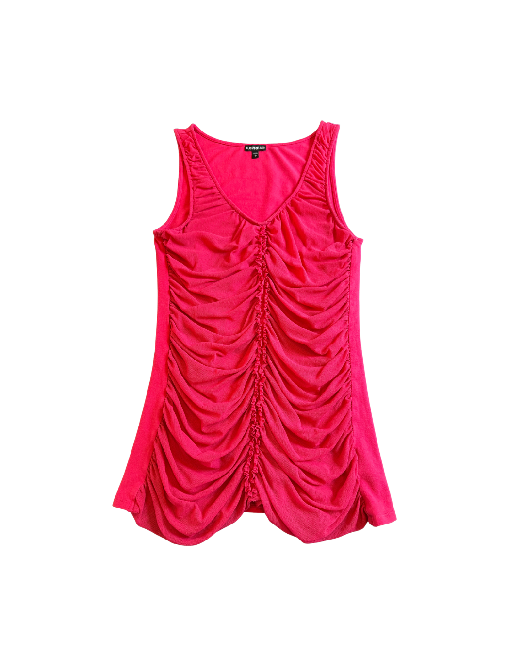 Pink Ruched Tank - Medium