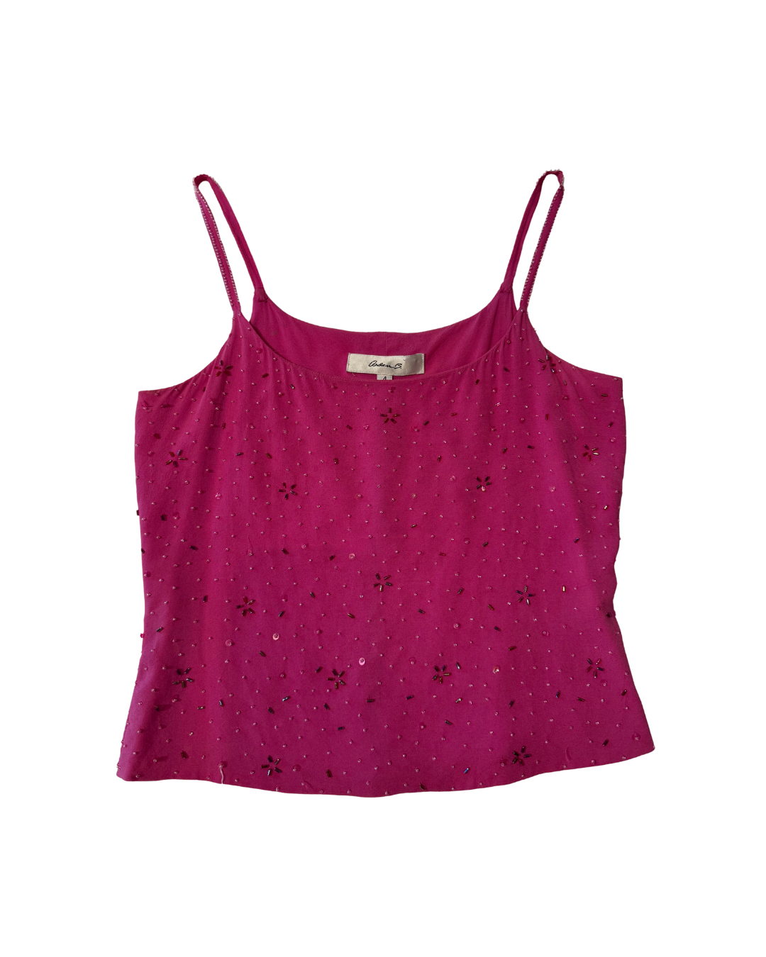 Pink Arden B Beaded Tank - Size 4