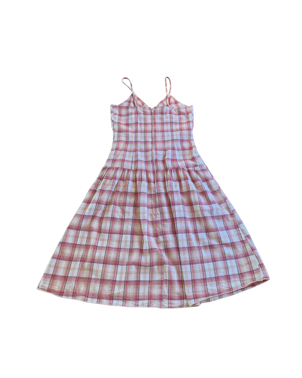 Plaid Bow Detail Dress - Small
