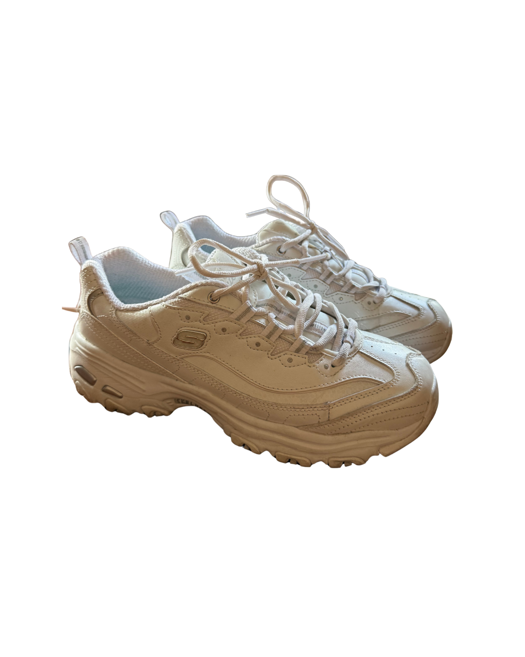 White Sketchers Sparkle Sneaker - Size 9