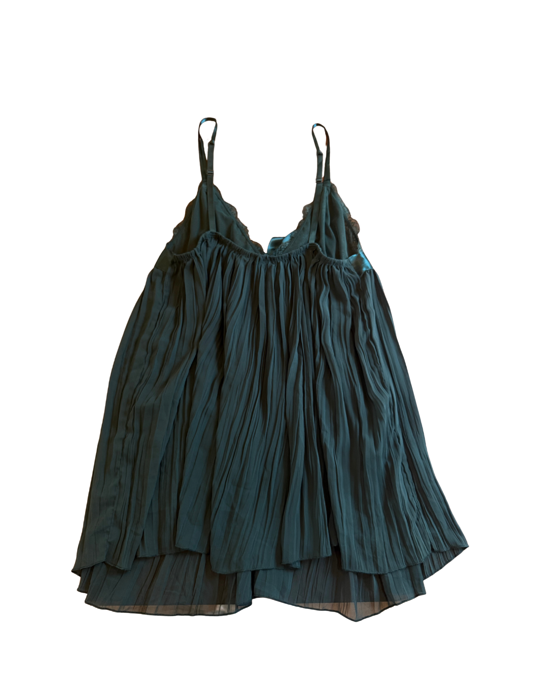 VS Emerald Pleated Babydoll Top - XL