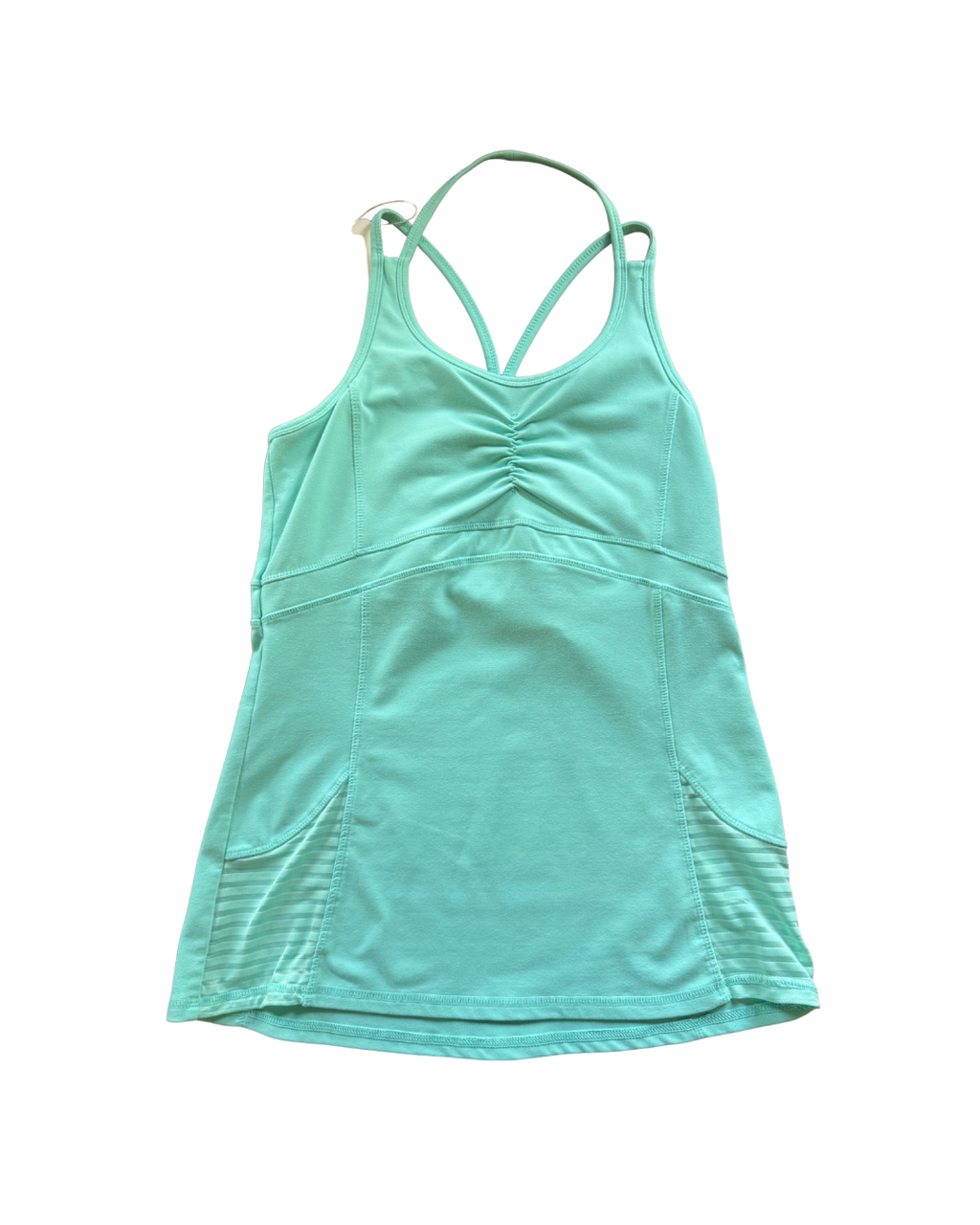 Teal Double Strap Longline Tank - Medium