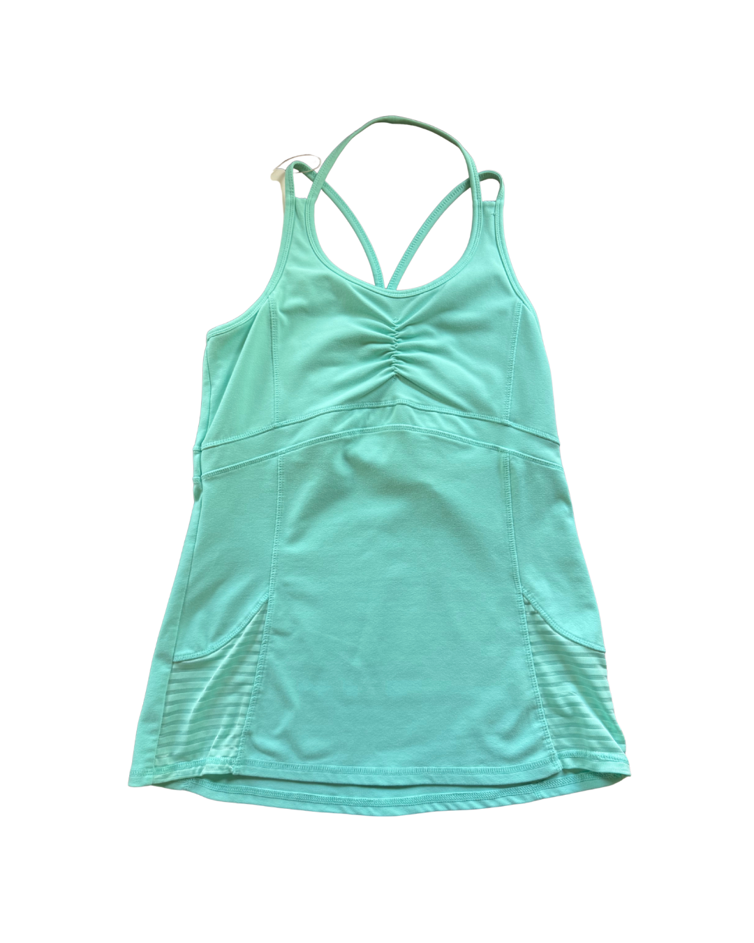 Teal Double Strap Longline Tank - Medium