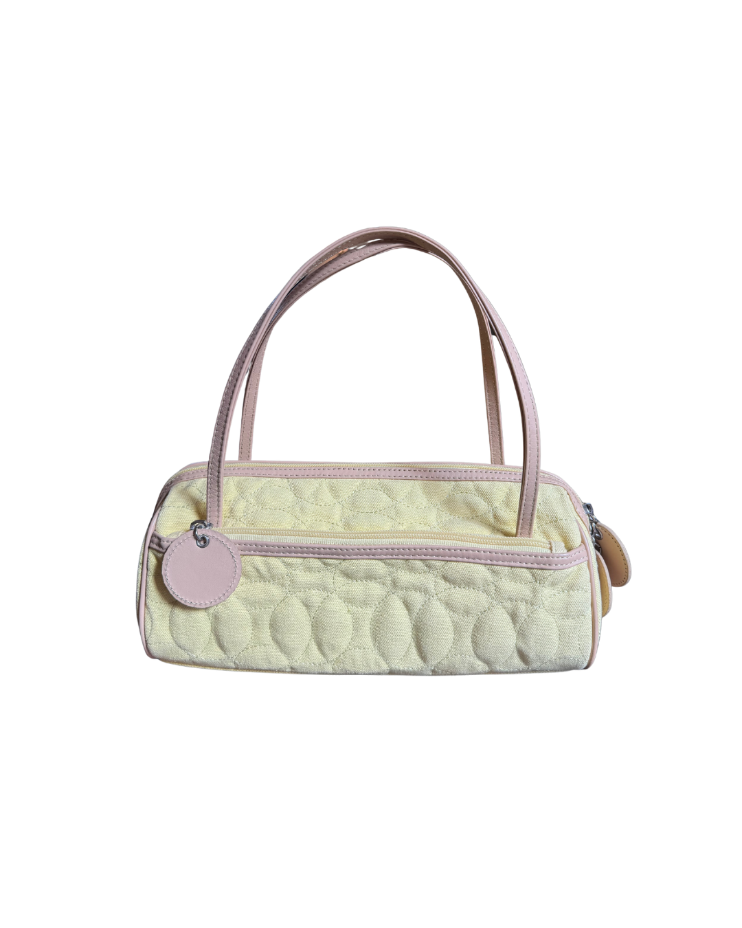 Quilted Yellow Shoulder Bag